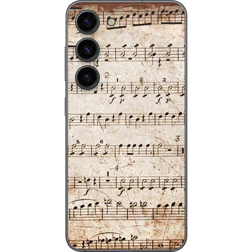 Antique Notes Galaxy S23 Skin