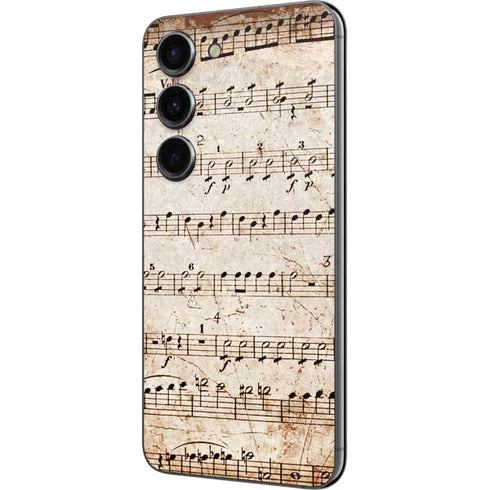 Antique Notes Galaxy S23 Skin