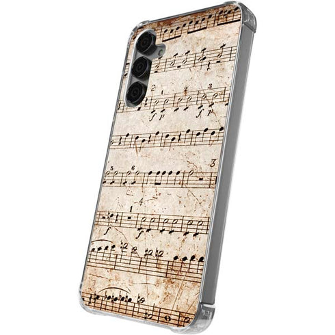 Antique Notes Galaxy S24 Plus Clear Case
