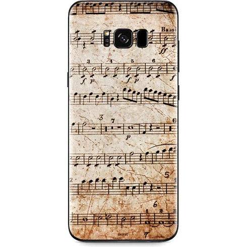 Antique Notes Galaxy S8 Skin