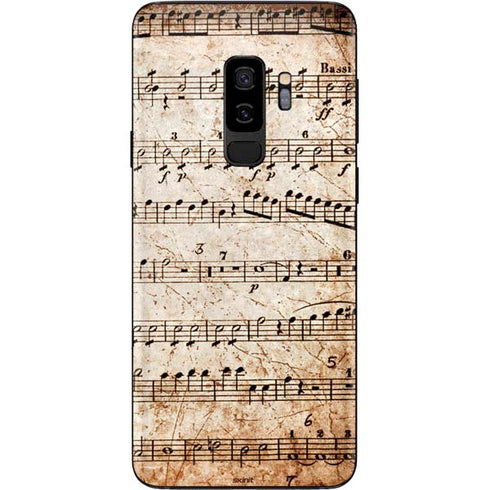 Antique Notes Galaxy S9 Plus Skin