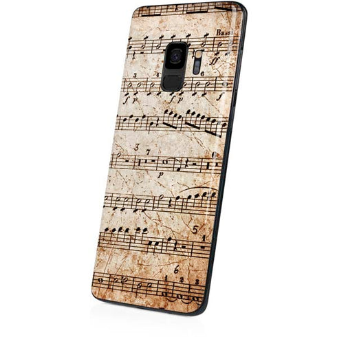 Antique Notes Galaxy S9 Skin