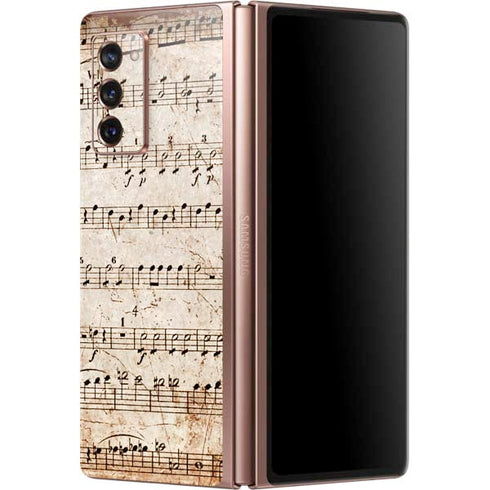 Antique Notes Galaxy Z Fold2 5G Skin