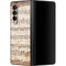 Antique Notes Galaxy Z Fold3 5G Skin