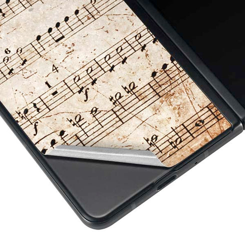 Antique Notes Galaxy Z Fold4 5G Skin