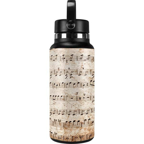 Antique Notes Hydro Flask 32oz Wide Mouth Skin