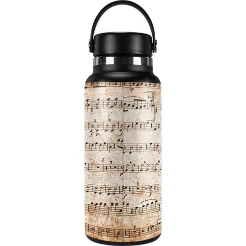 Antique Notes Hydro Flask 32oz Wide Mouth Skin