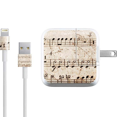 Antique Notes iPad Charger (10W USB) Skin