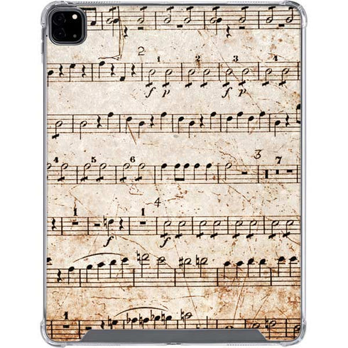 Antique Notes iPad Pro 12.9in (2020) Clear Case
