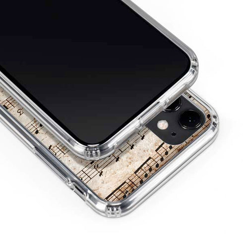 Antique Notes iPhone 11 Clear Case