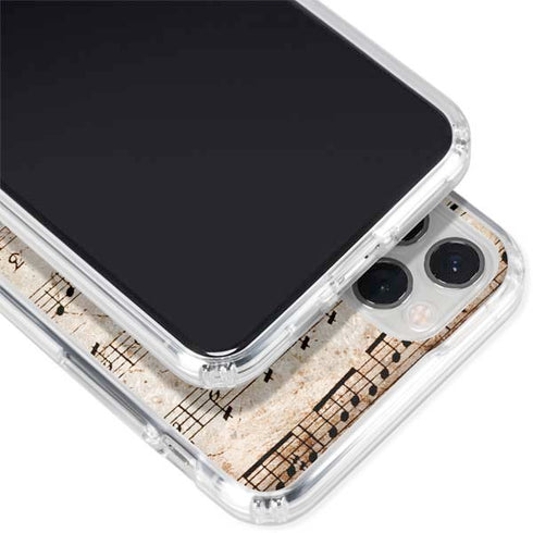 Antique Notes iPhone 11 Pro Clear Case