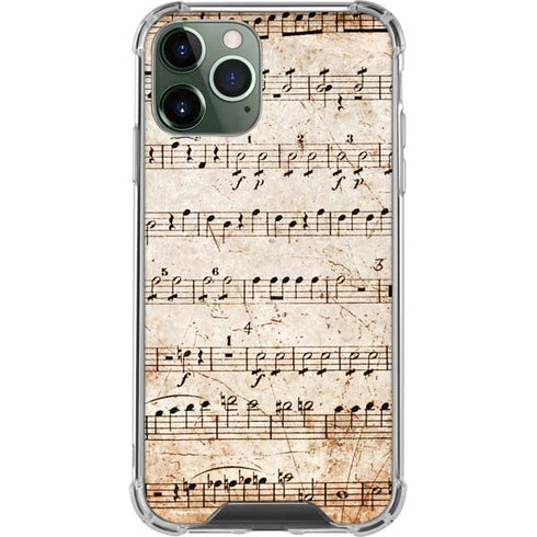 Antique Notes iPhone 11 Pro Max Clear Case