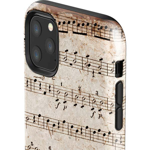 Antique Notes iPhone 11 Pro Max Impact Case