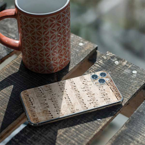 Antique Notes iPhone 11 Pro Max Skin