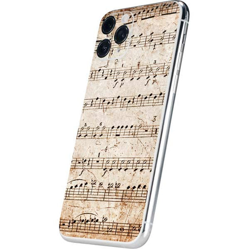 Antique Notes iPhone 11 Pro Skin