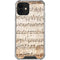 Antique Notes iPhone 12 Clear Case