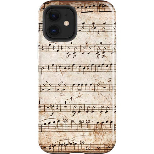 Antique Notes iPhone 12 Impact Case