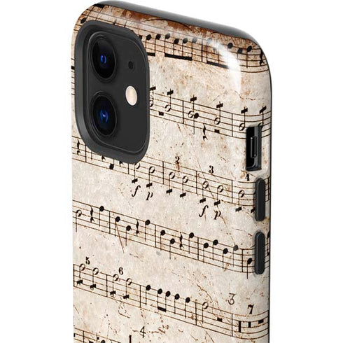 Antique Notes iPhone 12 Impact Case