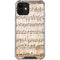 Antique Notes iPhone 12 Mini Clear Case