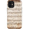 Antique Notes iPhone 12 Mini Impact Case