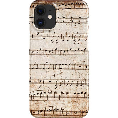 Antique Notes iPhone 12 Mini Lite Case