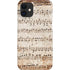 Antique Notes iPhone 12 Mini Lite Case