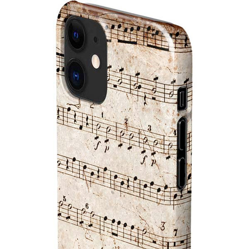 Antique Notes iPhone 12 Mini Lite Case