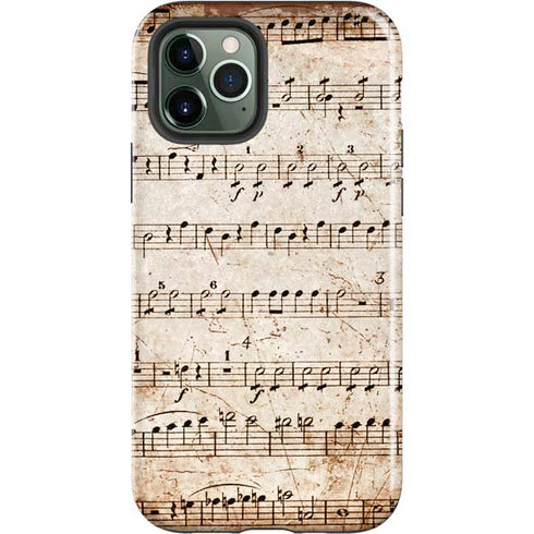 Antique Notes iPhone 12 Pro Impact Case
