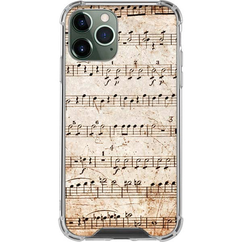 Antique Notes iPhone 12 Pro Max Clear Case