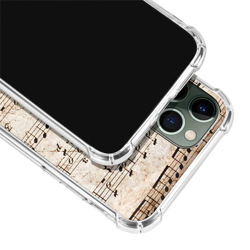 Antique Notes iPhone 12 Pro Max Clear Case