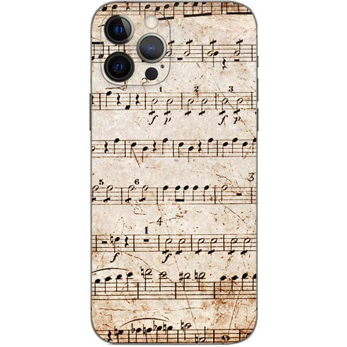 Antique Notes iPhone 12 Pro Skin