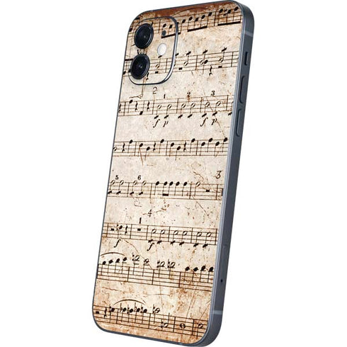 Antique Notes iPhone 12 Skin