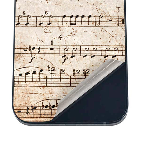 Antique Notes iPhone 12 Skin