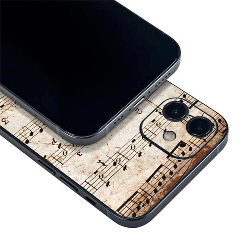 Antique Notes iPhone 12 Skin