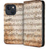 Antique Notes iPhone 13 Folio Case