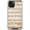 Antique Notes iPhone 14 Plus Clear Case