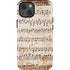 Antique Notes iPhone 14 Impact Case