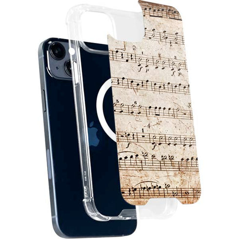 Antique Notes iPhone 14 Plus MagSafe Case