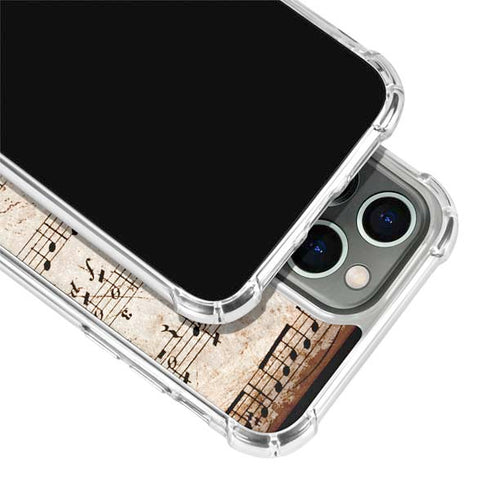 Antique Notes iPhone 15 Pro Clear Case