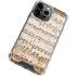 Antique Notes iPhone 14 Pro Clear Case