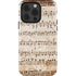 Antique Notes iPhone 14 Pro Impact Case