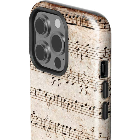 Antique Notes iPhone 15 Pro Impact Case
