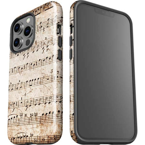 Antique Notes iPhone 14 Pro Impact Case