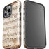 Antique Notes iPhone 15 Pro Impact Case