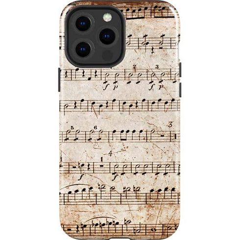 Antique Notes iPhone 15 Pro Max Impact Case