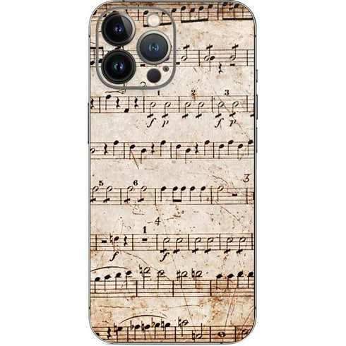 Antique Notes iPhone 14 Pro Max Skin