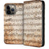 Antique Notes iPhone 15 Pro Max Folio Case