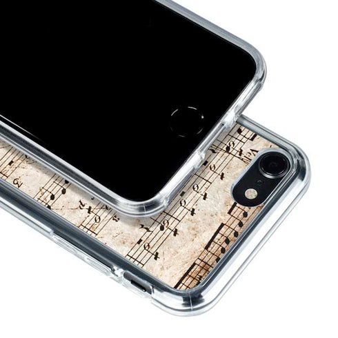 Antique Notes iPhone SE (2nd & 3rd Gen) Clear Case