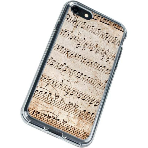 Antique Notes iPhone SE (2nd & 3rd Gen) Clear Case
