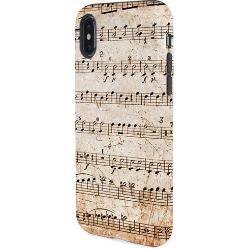 Antique Notes iPhone X Pro Case